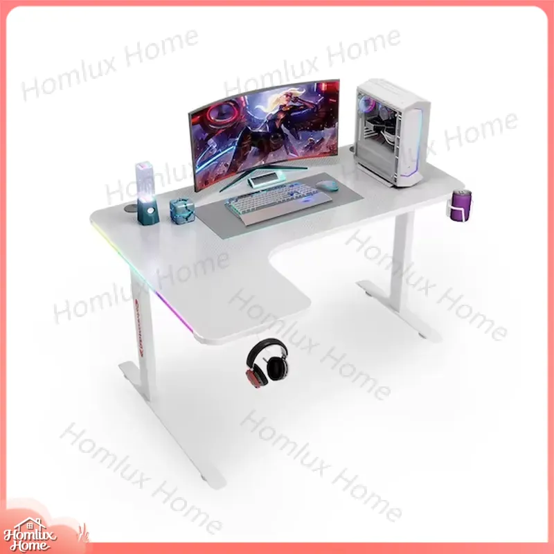 Desk Setup L Shaped - Grand bureau de jeu en forme